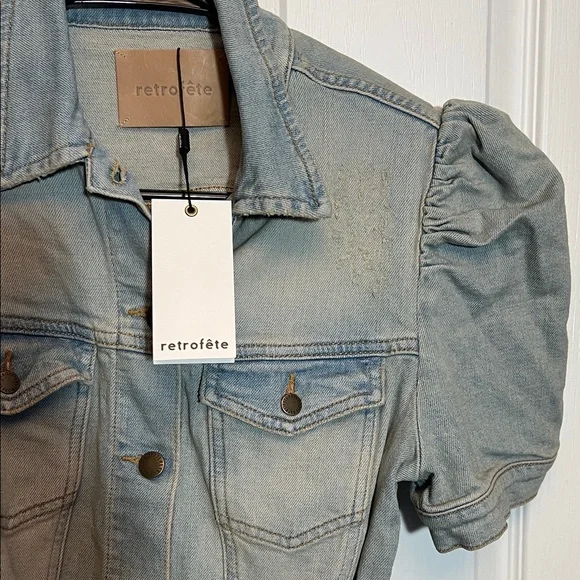 Retrofete Lema Denim Dress - Size Large - Picture 6 of 7